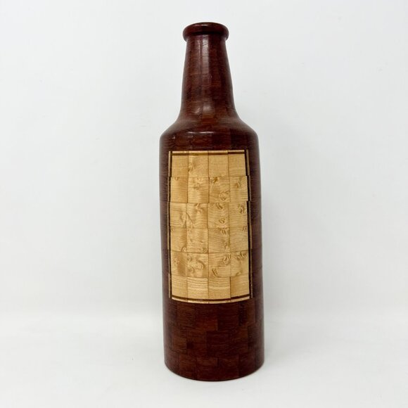 Hand Crafted Other - Hand Crafted Segmented Wood Beer Bottle